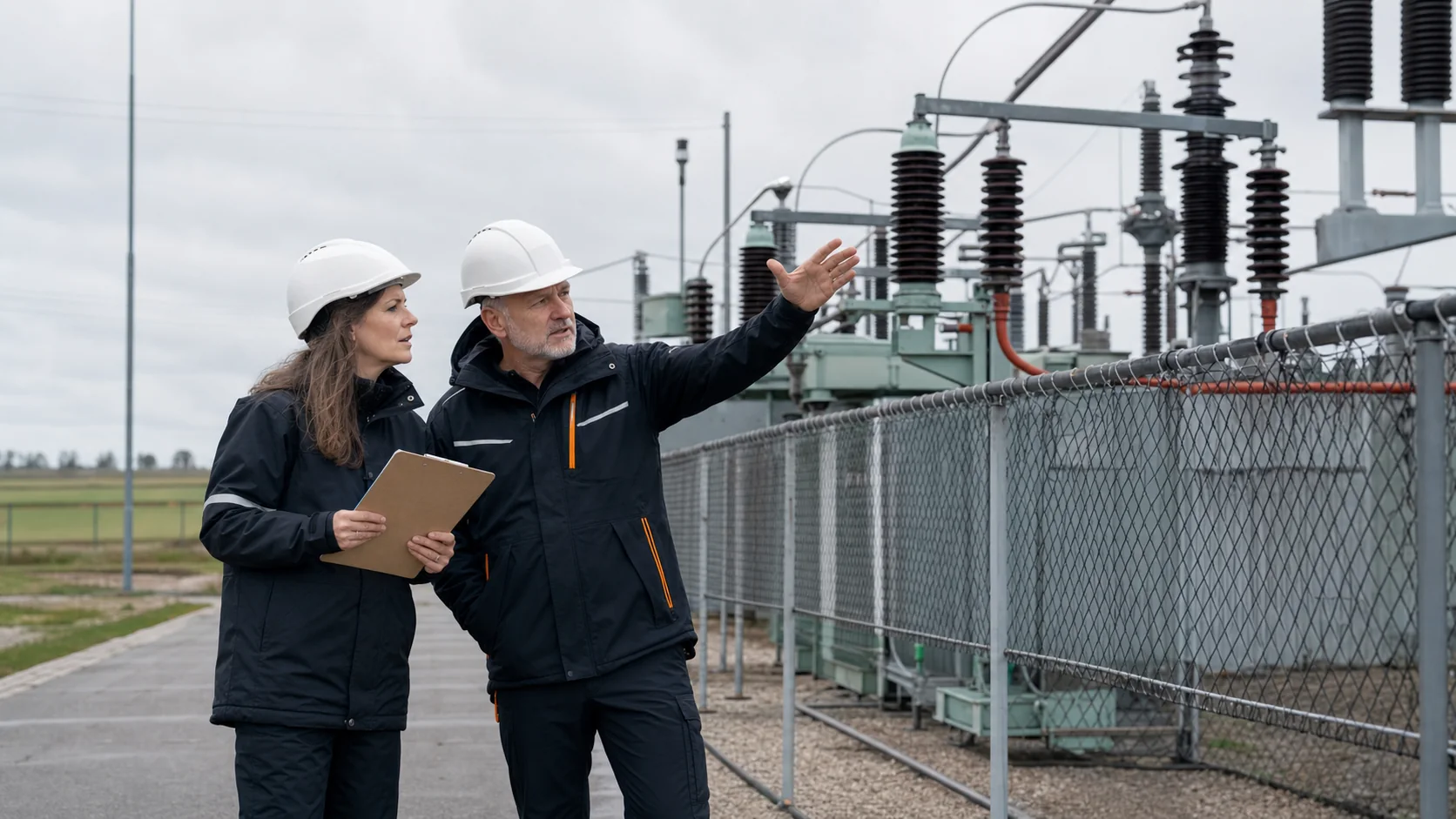 Teknisk gennemgang på en dansk transformerstation